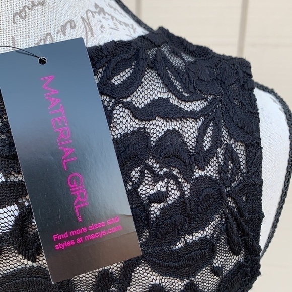 MATERIAL GIRL Lace Overlay Fit & Flare Dress - Picture 9 of 11